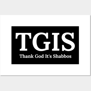 Thank God It's Shabbos TGIF Funny Jewish Posters and Art